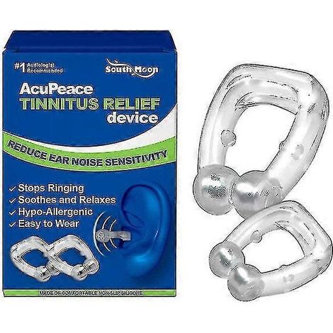 Dispositif anti-acouphènes - Stop aux bourdonnements d'oreilles pour hommes et femmes (paquet de 2) (1/5)