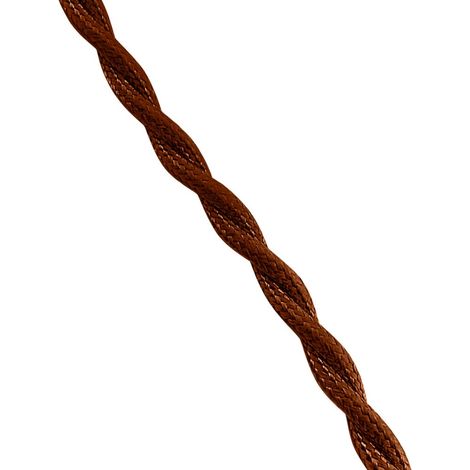 Cable textil trenzado 2x1,5 marrón (1/5)