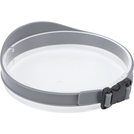 Gabarit de coupe de cheveux à faire soi-même, bande de coupe respirante et incurvée en silicone Degion, guide de coupe de cheveux à domicile pour garçons et hommes, gris (1/5)