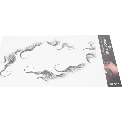 Wasserfester Haar-Front-Sticker mit natürlichem Tattoo-Effekt, perfekte Kontur ED-17 für Haar (1/5)