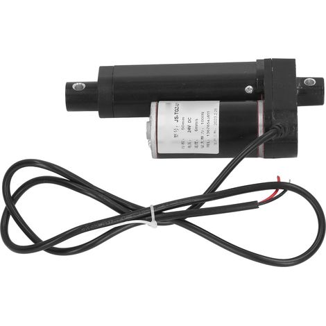 Actionneur linéaire électrique JS TGZ U1 100 N 24 V CC Course de 50 mm, configuration à engrenages métalliques, moteur poussoir, tige de poussée (1/5)