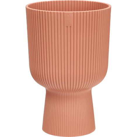 Coupe Vibes Fold Rose Poudré 14cm Pot De Fleurs Design Rose Poudré, Texture Unique - Elho Bv (1/3)