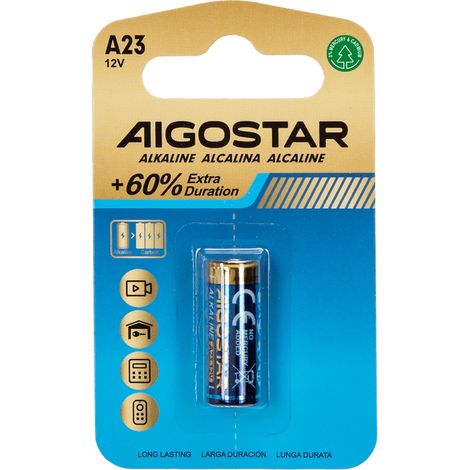 Batteria Aigostar 12V A23 Alcalina confezione da 1 pila