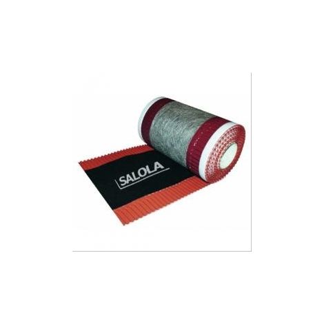 Cloisoir aluminium ventilé rouge - L=5m - largeur 32cm