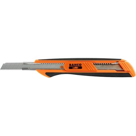 CUTTER HOJA SECCIONABLE ABS MANGO TPR 9MM - BAHCO