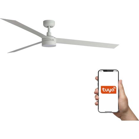 Faro Cruiser Ventilateur de plafond intelligent LED Cruiser 160 cm, blanc mat, CCT (1/4)
