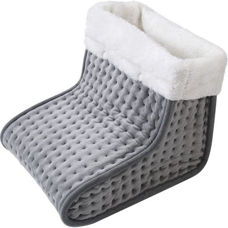 Scaldapiedi elettrico con fodera interna lavabile, riscaldamento dei piedi con 10 livelli di temperatura regolabili e riscaldamento rapido da 30℃ a 60℃ con timer intelligente. (1/4)