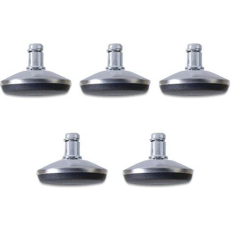 Chaise de bureau Chaise de bureau Roues de rechange Roulettes pivotantes pour pied fixe fixe Diamètre 7/16" (11 mm) Tige compatible avec la plupart des chaises de bureau (1/5)