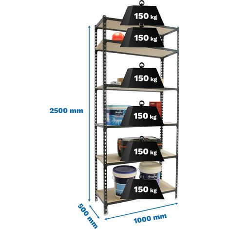 Simonrack MADERCLICK PLUS 6/500 Regal anthrazit