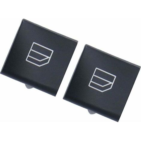 YMYNY Couverture de Bouton de Commutateur de Fenêtre, 2 Pièces Couvercle du Bouton de Interrupteur de Fenêtre Compatible avec Classe W166 2005-2011 Classe GL X164 2006-2012 A2049055402 (1/4)