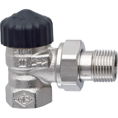 IMI Heimeier Thermostat-Ventilunterteil Standard, Eckform, DN 15, vernickelt