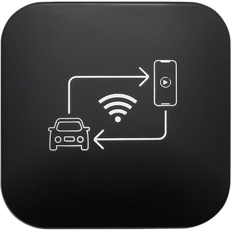 Kabelloser CarPlay-Adapter – Mini-KI-Box mit Android Auto, BT und WLAN, Plug & Play für kabelgebundene CarPlay-Fahrzeuge