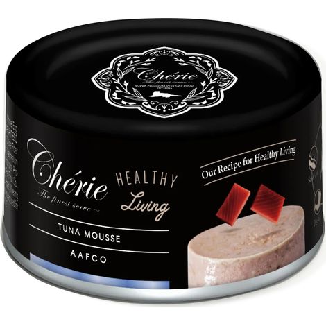 Chérie Premium cibo umido per gatti adulti, gusto tonno, confezione da 80 g. (1/4)