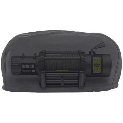 Housse de protection robuste en tissu Oxford 600D, imperméable et anti-poussière, avec cordon de serrage, housse anti-poussière résistante aux UV pour treuils électriques de 8 000 à 12 000 lb (1/5)