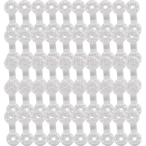 Set mit 50 Schattenklammern für Sonnenschutz-, Vogelschutz- und Gartennetze.