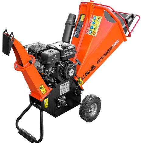 Broyeur de végétaux essence 212cc 7CV – Moteur OHV 4 temps – Coupe branches jusqu'à 100 mm – Idéal pour grands jardins – Kawapower