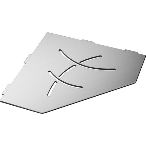 Étagère d'angle de douche en acier inoxydable 195 mm – Acier inoxydable 3 mm – Résistante à l'humidité – Installation flexible – MCM (1/3)