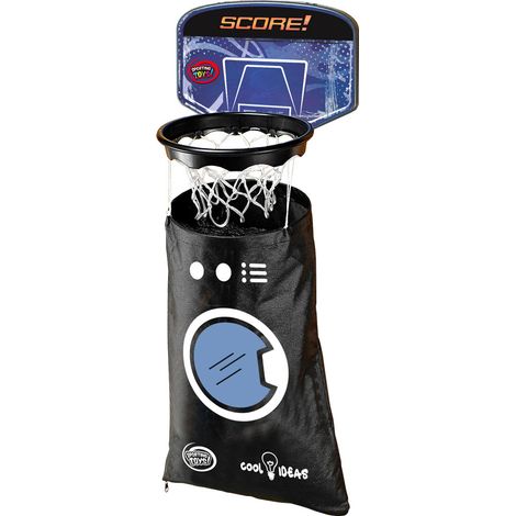 Canestro Lavatrice da Basket Ø 25 cm Gioco con Cesto Biancheria Nero (1/5)