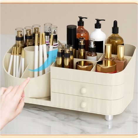 Organizzatore per pennelli, cosmetici, girevole con cassetti, crema 31 x 14,5 x 11,6 cm CB66 (1/5)