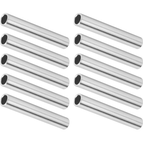 Lot de 10 tubes en aluminium sans soudure, tuyaux droits 8 x 6 mm, longueur 2 pouces, remplacement 6100-0608-0050