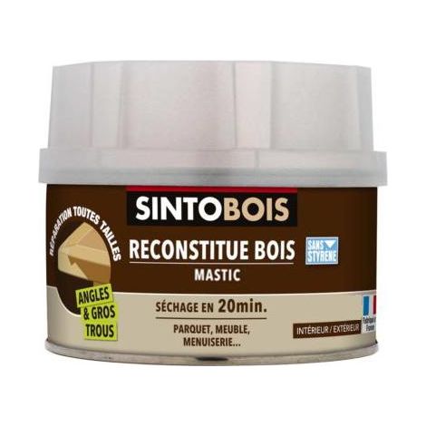 Masilla para madera con endurecedor blanco 500ml - SINTO - 139791