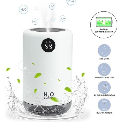 Humidificateur USB Mini humidificateur d'air Ultra-silencieux Arrêt automatique Humidificateur portable (1/5)