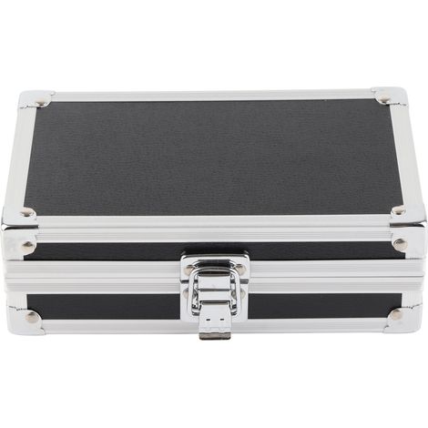 Coffret de rangement portable en aluminium pour machine à tatouer, étui rigide multifonctionnel résistant pour outils de maquillage et bijoux (1/5)