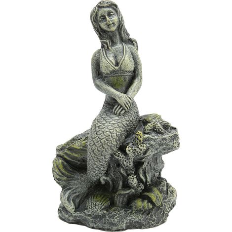 Statue de sirène d'aquarium en résine sûre, beau décor d'aquarium pour les décorations (1/5)