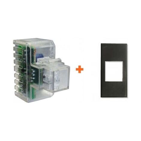 Fanton lampada notturna segna passo led compatibile Bticino Axolute grigio scuro - 82883-AG