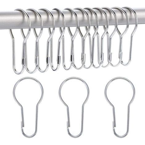 40er-Pack Duschvorhangringe, Aufhängehaken zum Sortieren und Organisieren (1/4)
