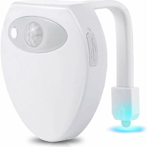 Lampe de Toilette Veilleuse LED Rechargeable 8 Couleurs pour WC Salle de Bain/Seau d'aisances/toilettes/Cabinet/Lavabo/Hôtels, Cafés (1/4)