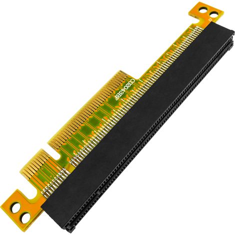 BeMatik - Carte de montage de 27,3 mm. Adaptateur Riser card PCI-Express 8X à 16X (1/5)