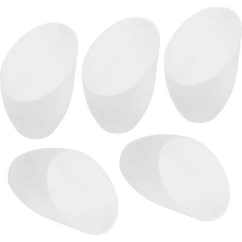 Lot de 5 abat-jours en forme de fer à cheval en verre avec trou central de 42 mm - Design oblique - Pour lampe de table E14 - Pour bureau et bureau (1/5)