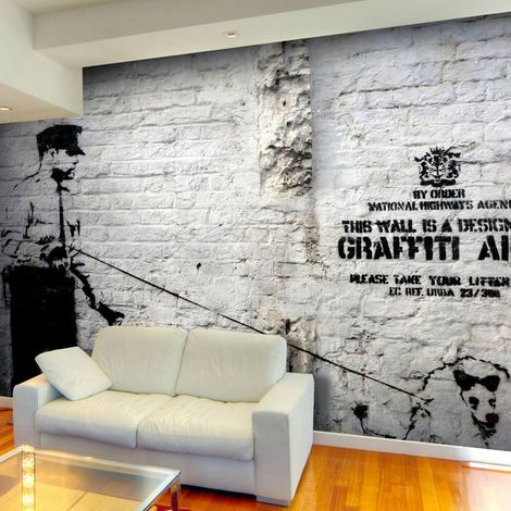 Papier peint zone de graffiti Banksy - 200 x 140 cm