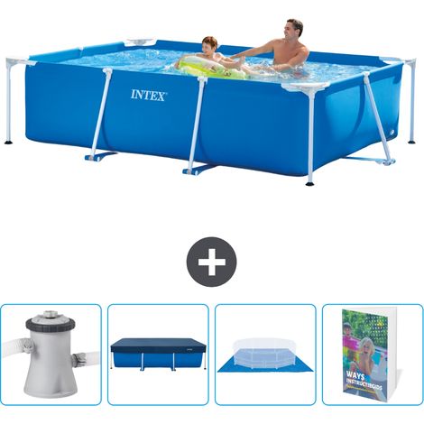 Intex Piscine Tubulaire Rectangulaire - 260x160x65 cm - 5-pièces SCB117 (1/5)
