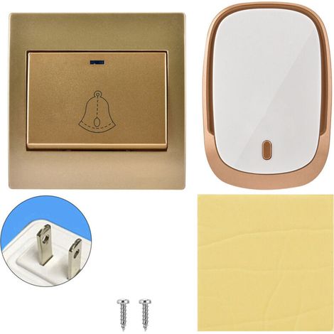 Wasserdichte, kabellose Smart-Home-Türklingel, Ruffunktion für Kinder/Ältere/Kranke ()-Crezuo