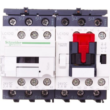 Teleinvertitore TeSys LC2D - 3 poli - AC3 440 V 12 A - 24 V CC - LC2D12BL