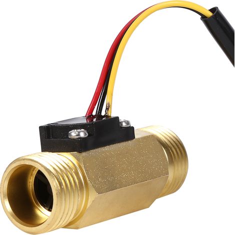 Kupfer-Hall-Effekt-Wasserdurchflusssensor G1/2", 1 Stück, Durchflussmesser 1-30 l/min, Flüssigkeitsdurchflussschalter (1/5)