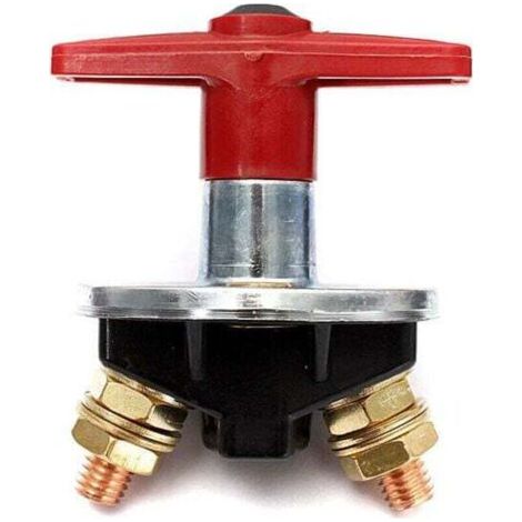Isolateur de Batterie à Clé Fixe de 200 Amp Interrupteur D'Arrêt Coupé Interrupteur électrique 12V / 24V Commutateur électrique Robuste (1/4)