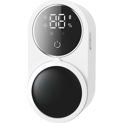 Soporte de pared para cepillos de dientes, sensor inteligente, secado ventilado, purificación cíclica, pantalla digital, para niños y viajes. (1/5)