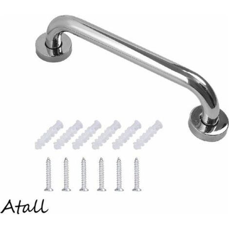 Barre D'Appui En Inox Murale Robuste Poignée De Baignoire Salle Bain WC Sécurité Grab Bar pour Handicapés Personnes Agées Enfants(30cm (1/5)