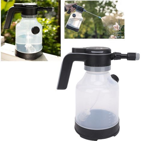 Aspersor eléctrico portátil de 3 litros para plantas con batería recargable y boquilla giratoria de 360°. (1/5)