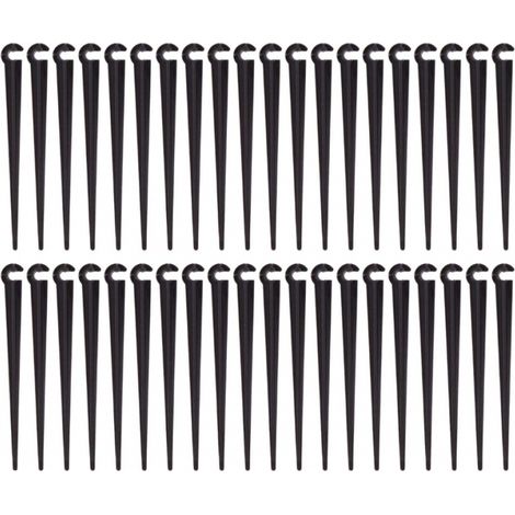 Sollbry Piquets de Support de Tuyau d'irrigation Support Piquet de Tube Irrigation Goutte à Goutte Plastique Outil de Jardinage,Paquet de 40 (1/5)