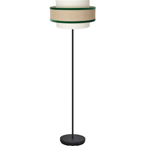 Lampada da terra per soggiorno "Carnelian" Ø40x166cm 1xE27 (lampadina non inclusa) beige e verde