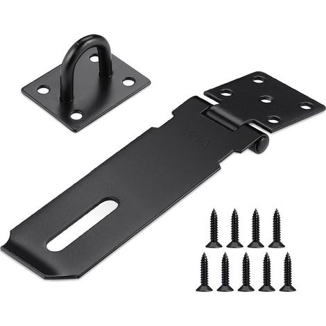 Stainless steel door bolt, 5 inch (12.7 cm) large door bolt made of 304 stainless steel, door lock hook bolt clip for cabinets (1/5)