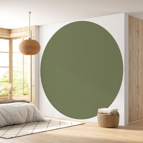 Papier peint rond / cercle - Couleur Tendance - 729 - Diamètre 30 cm (1/4)