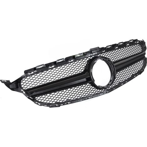 Grille calandre Mercedes classe C W205 de 2018 a 2021 Noir-42693090 (1/4)