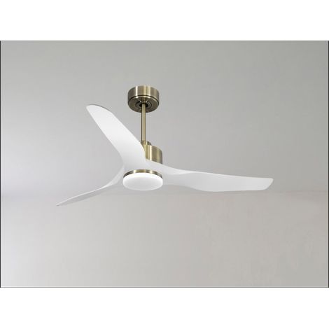 Modulo Latino Slim - Super destratificateur et ventilateur DC 132 cm chocolat pales bois sombre idéal 26 à 40 m² (1/5)