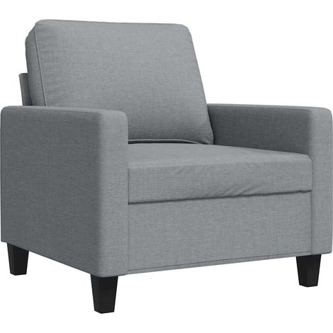 Fauteuil relax  Fauteuil Gris clair 60 cm Tissu (1/5)