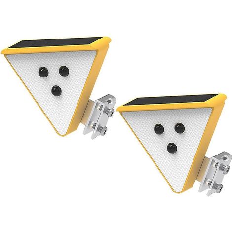 Solar-Signalleuchte – Blinkende gelbe LED-Sicherheitsleuchte (1/5)